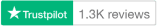 Trustpilot logo designed for the page header, showing the company name and star rating system in green
